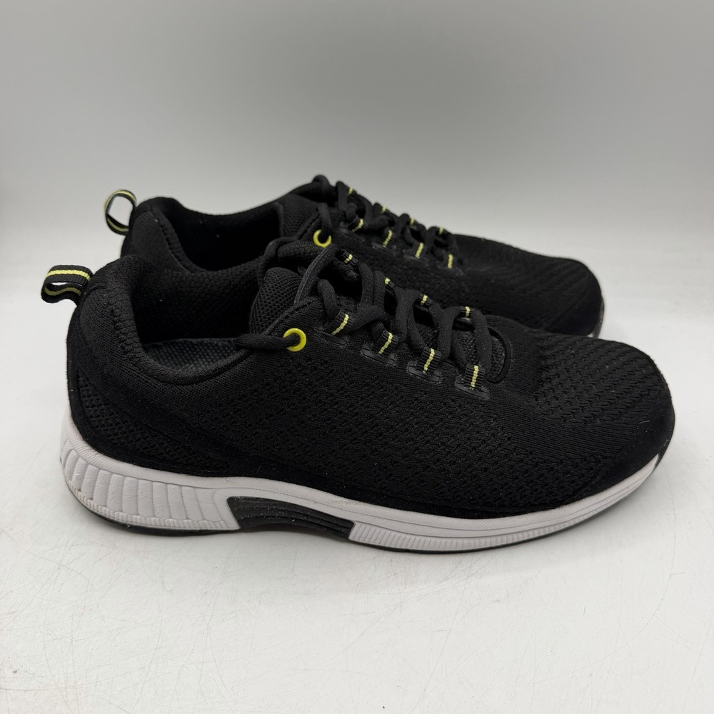Orthofeet Coral Sneakers Womens Sz 8.5 2E EXTRA WIDE Black Orthopedic Shoes 981